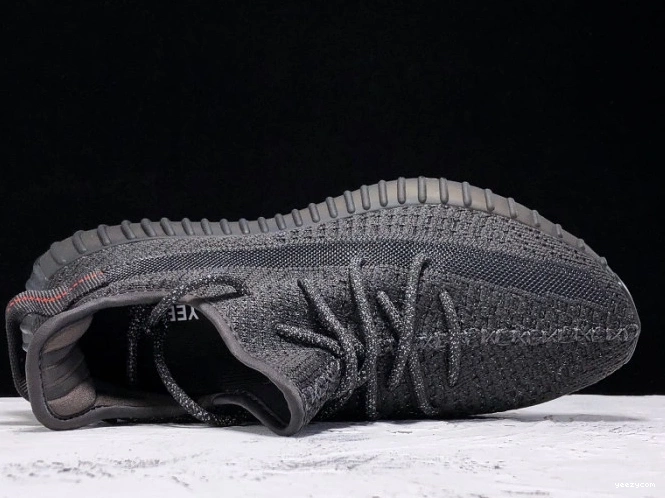 Adidas Static Yeezy 350 (Reflective) Boost V2 Black FU9007 - 1015